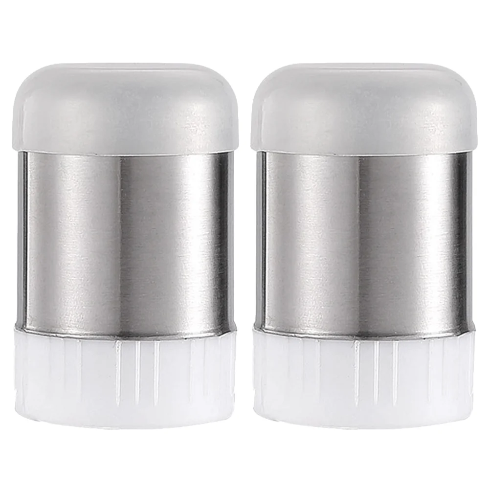 

2 Pcs Spice Jar Pepper Dispenser Stainless Steel Multi-function Salt and Shaker