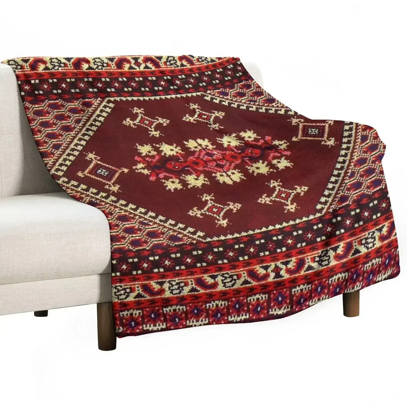 

Authentic Moroccan Carpet Throw Blanket Picnic Thermal Large Blankets