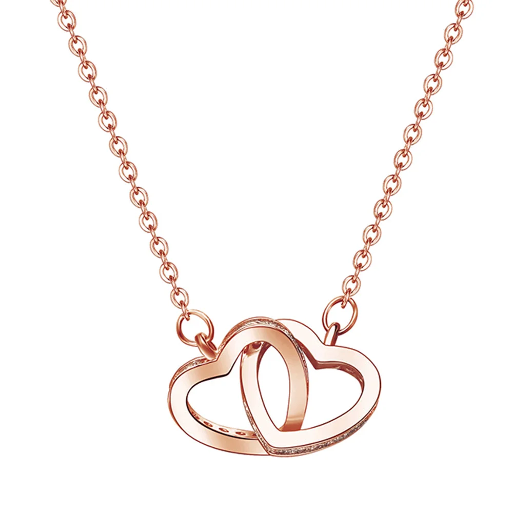 

1pc Chic Heart-Shaped Necklace S925 Sterling Silver Delicate Collarbone Pendant Women Jewelry Party Holiday Gift Graduation