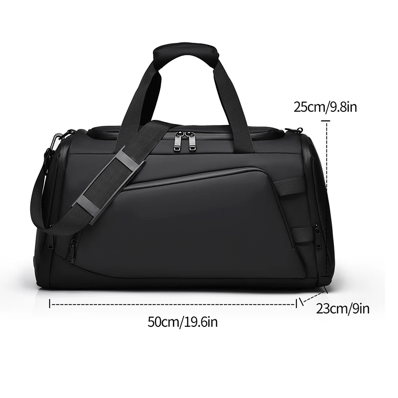 Toposhine Large Storage Daily Commuter Shoulder Bags Waterproof Fabric Travel Handbag Hot Selling Sports Style Portable Men Bags