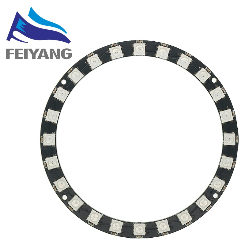 SAMIROB RGB LED Ring 1Bit 8Bit 12Bit 16Bit 24Bit WS2812 5050 RGB LED + Integrierter Treiber RGB LED Controller Modul für Arduinos