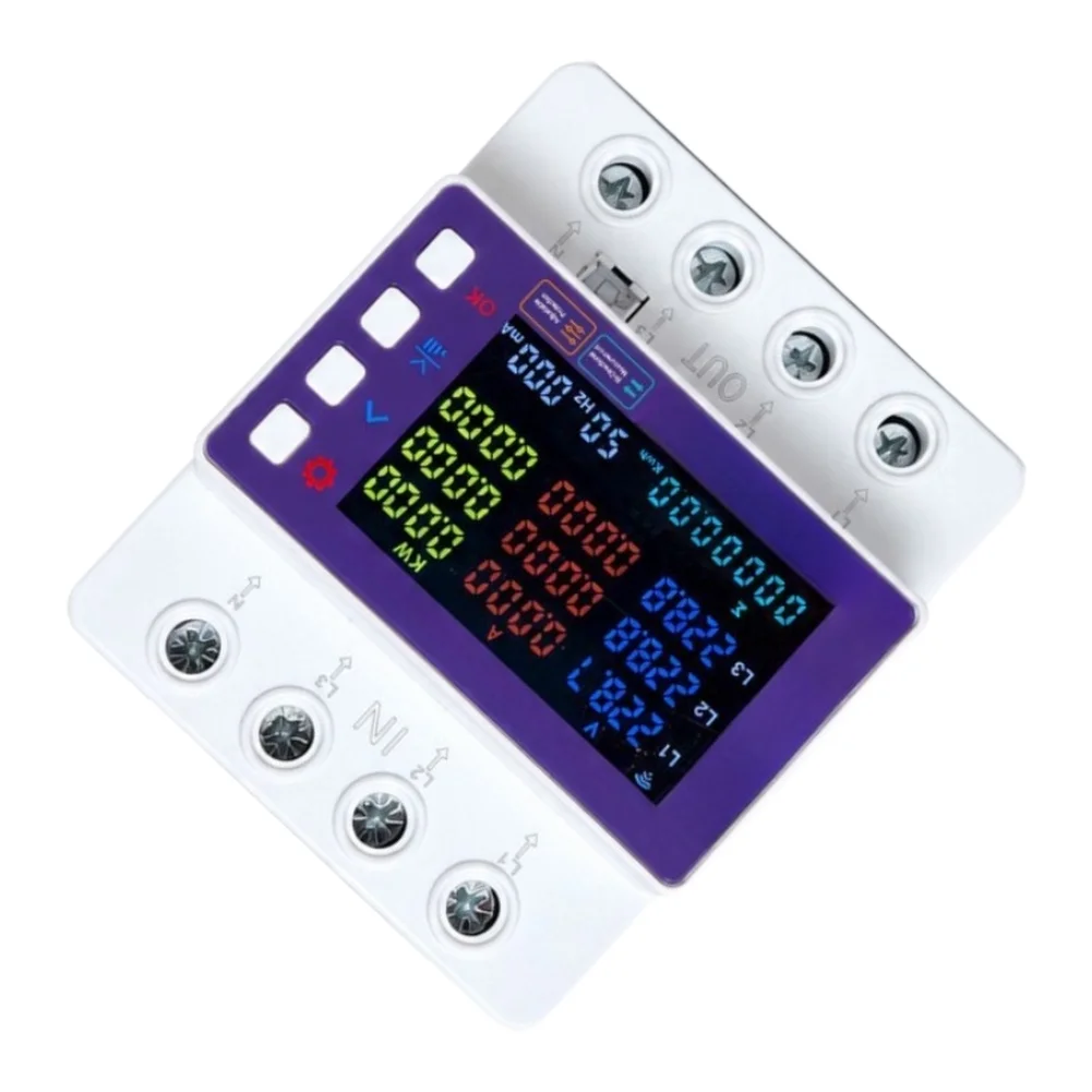 for Smart Energy Meter 3-Phase Wireless Remote Control for Real-Time Power Monitoring Voltage Current Energy Usage