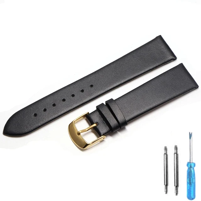 20mm watch band 18mm 20mm 22mm Leather strap thin smooth watch strap belt Suitable Suitable for smartwatches