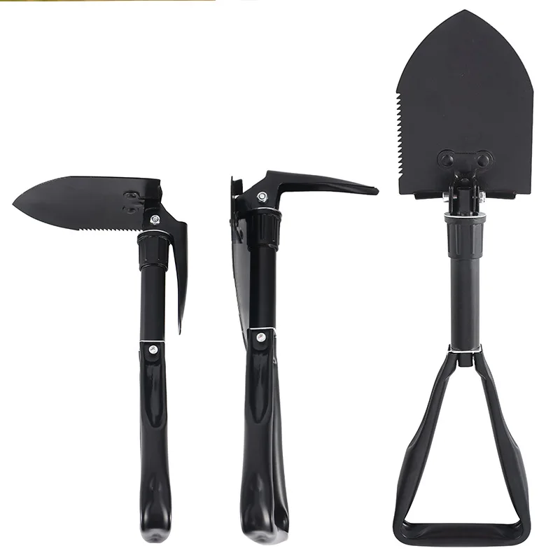 

1pc Multifunctional Folding Shovel Survival Spade With Camouflage Outer Bag, Outdoor Adventure Camping tool
