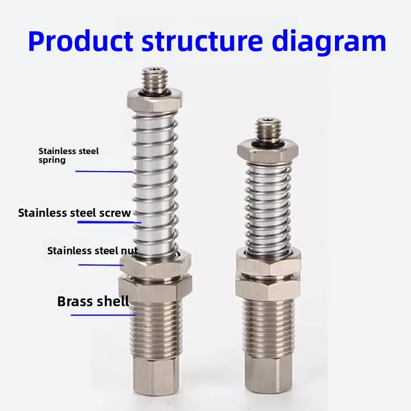 

Vacuum suction cup stainless steel buffer screw KEM5-G1/8-G1/4-3/8 -1/21020305075 -A1618