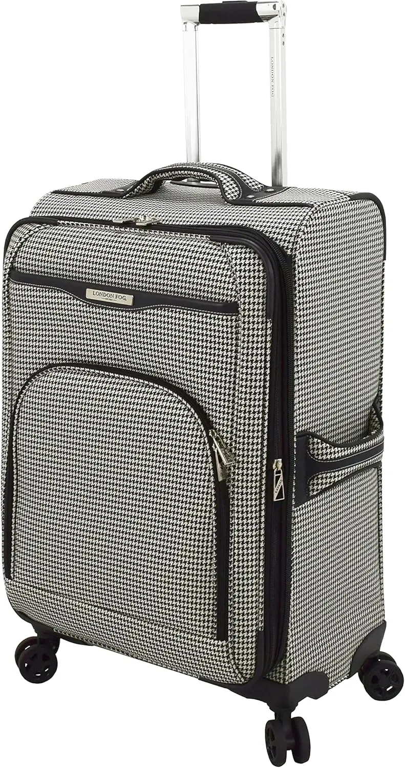 Oxford Iii Set da 2 pezzi (borsa da cabina e Spinner da 25 "), nero bianco
