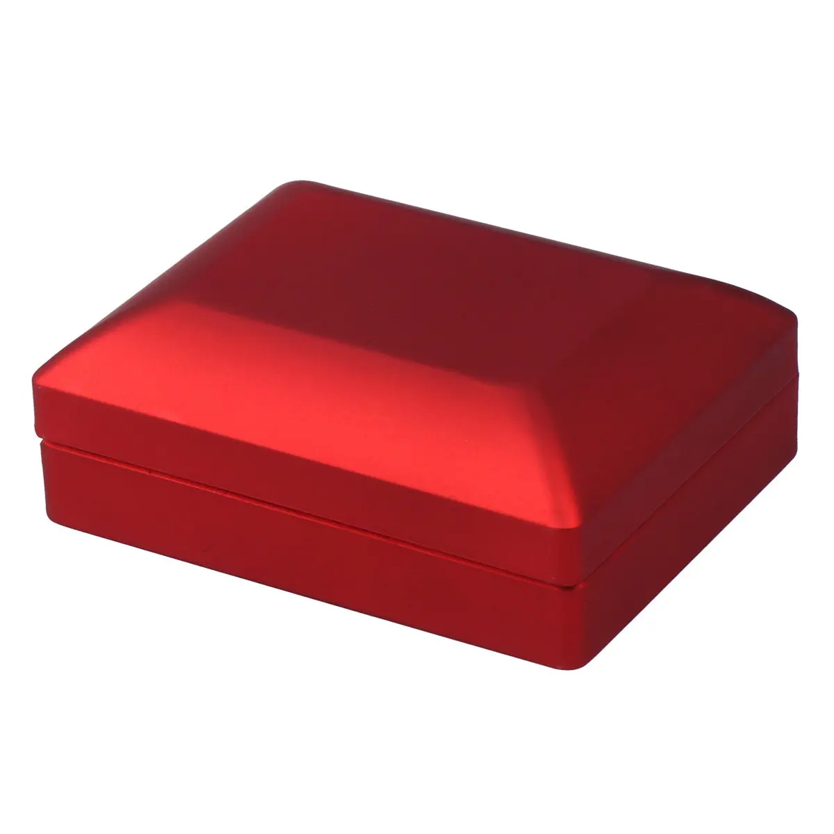 

Коробка для ювелирных украшений с LED-подсветкой, красная, 7x9x3.2см, креативный футляр для колье и подвесок, изысканный подарочный контейнер, витрина для украшений