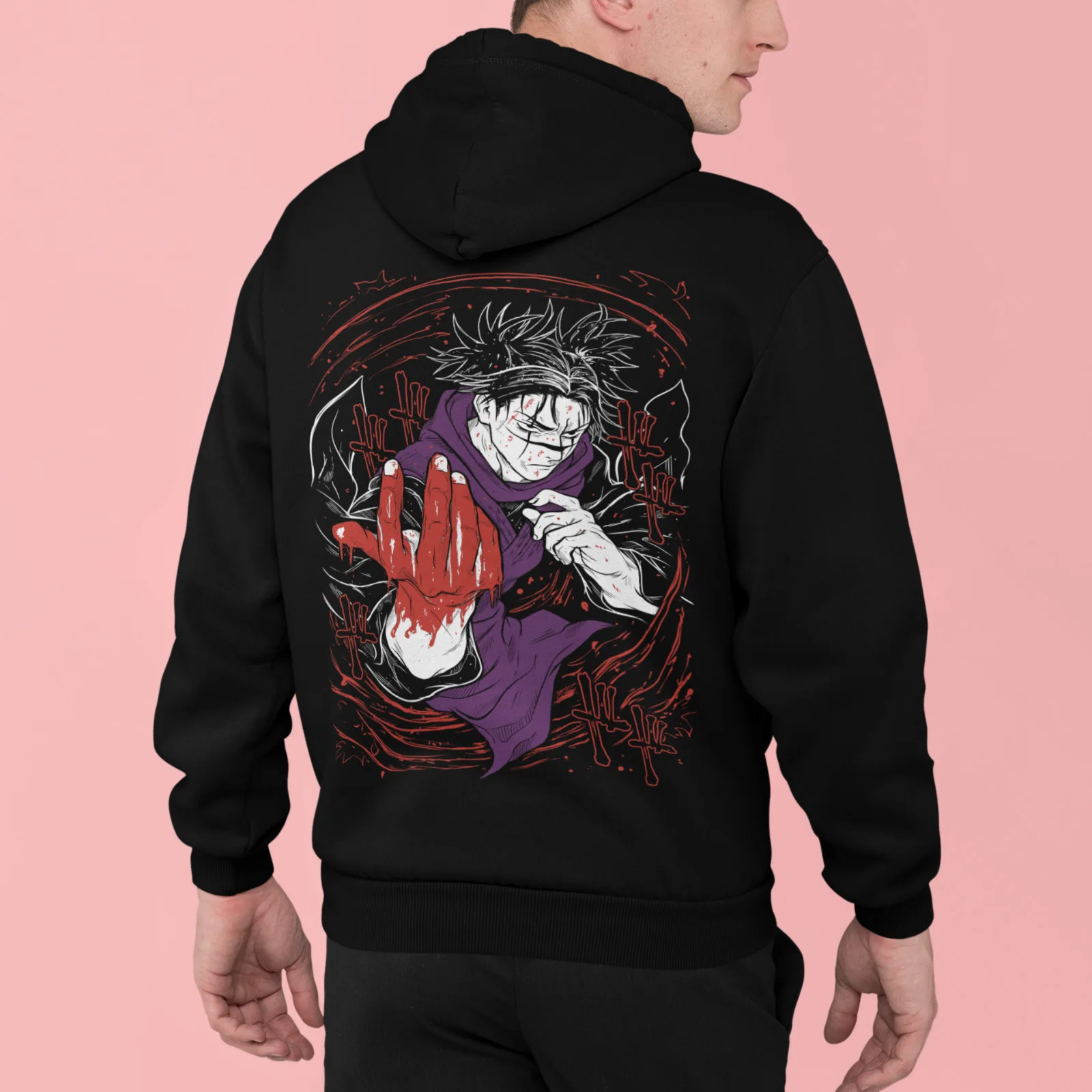 Choso Hoodie Sukuna Jujutsu Kaisen Anime Gojo Satoru Itadori Hooded Sweatshirt