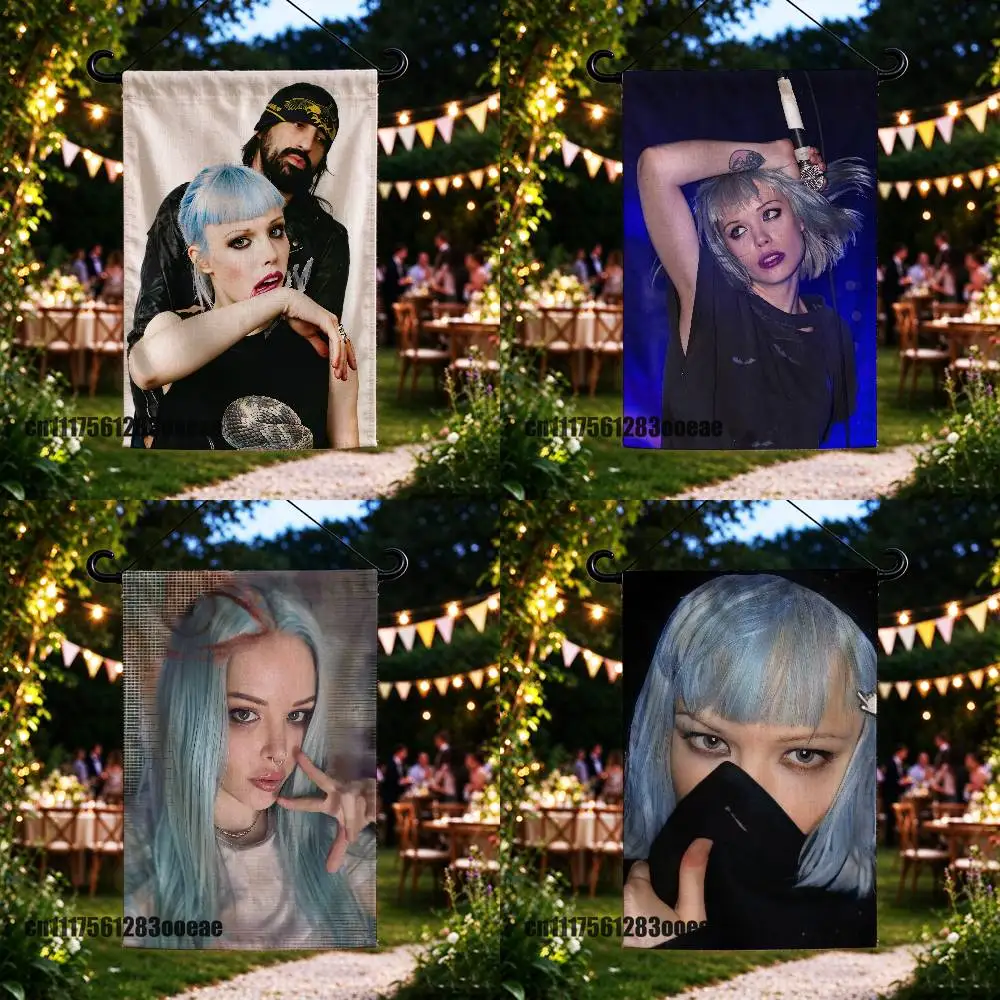 For Crystal Castles Alice Glass Garden Flag Custom Outdoor Home Advertising Cloth Decoration Yard Banner Flags