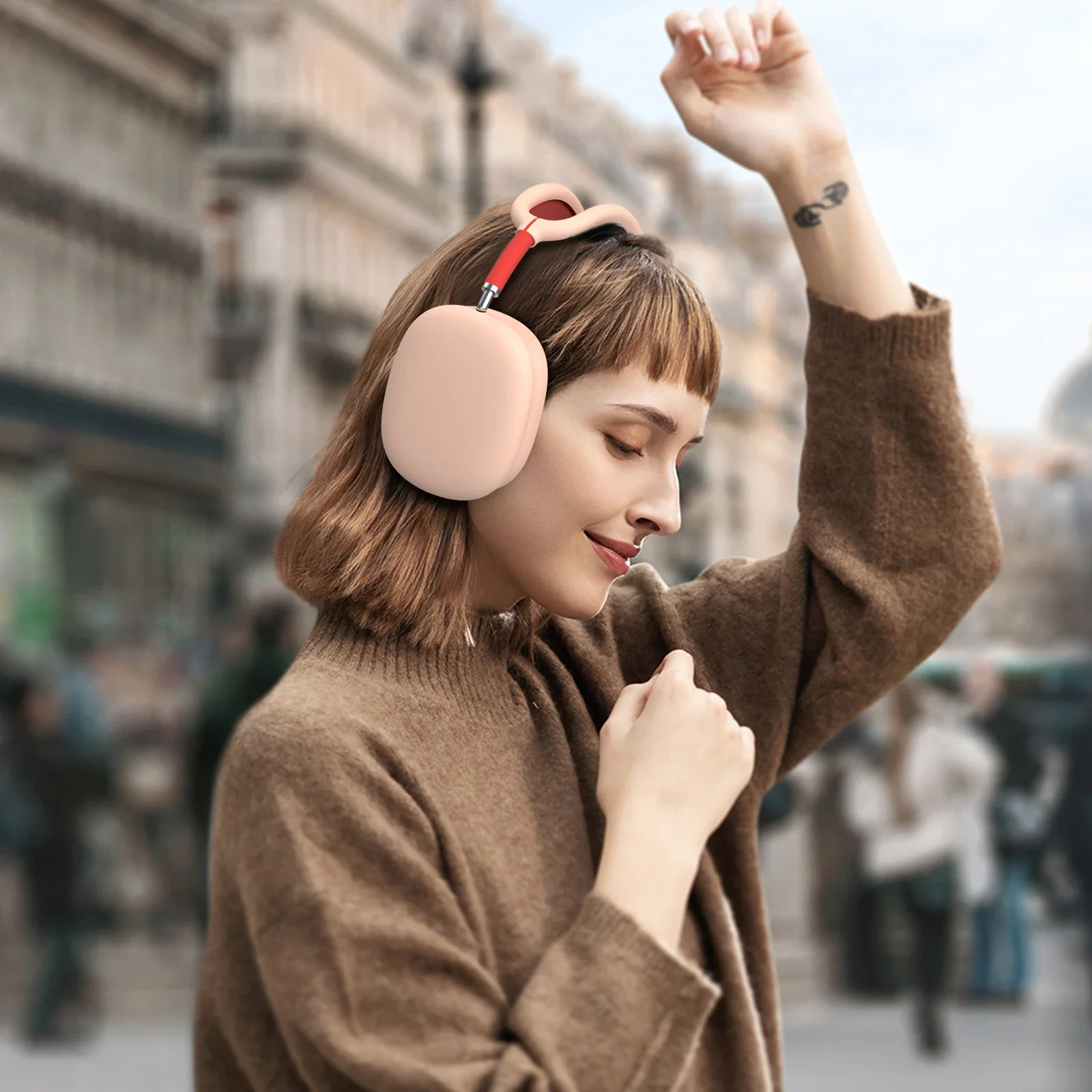 Silicone Shockproof Case For AirPods Max Ear Pad Ear Cups Headband Cover Ear Cushion/Ear Muff Protector for AirPods Max view 5