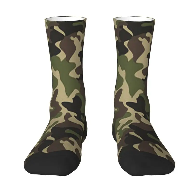 

Kawaii Printed Army Camo Camouflage Socks for Women Men Stretchy Summer Autumn Winter Military Tactical Crew Socks