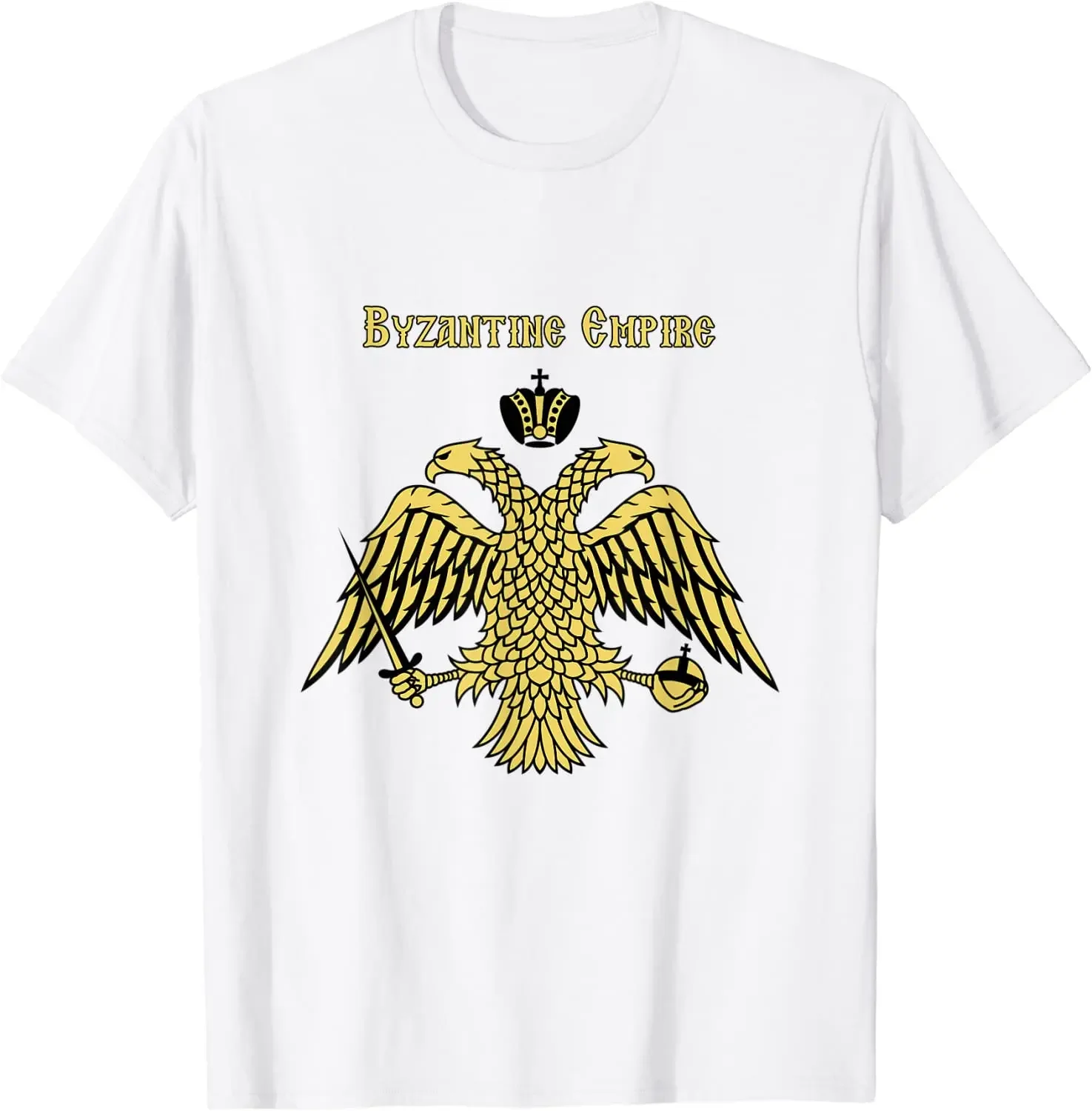 2024Short Sleeve Casual Cotton O-Neck Summer TShirt Byzantine Empire Double Headed Eagle Constantinople Men T-Shirt heavyweight