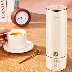 350ml Electric Hot Water Cup Portable Travel Wireless Electric Kettle Thermal Heating Cup Milk Conditioner Coffee Milk Warmer