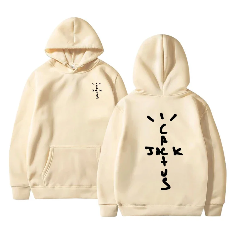 

2024 Summer Hip Hop Hoodies Cactus Jack Swag Print Funny Women Men Hooded Sweatshirt Casual Pullover Harajuku Oversized Hoodies