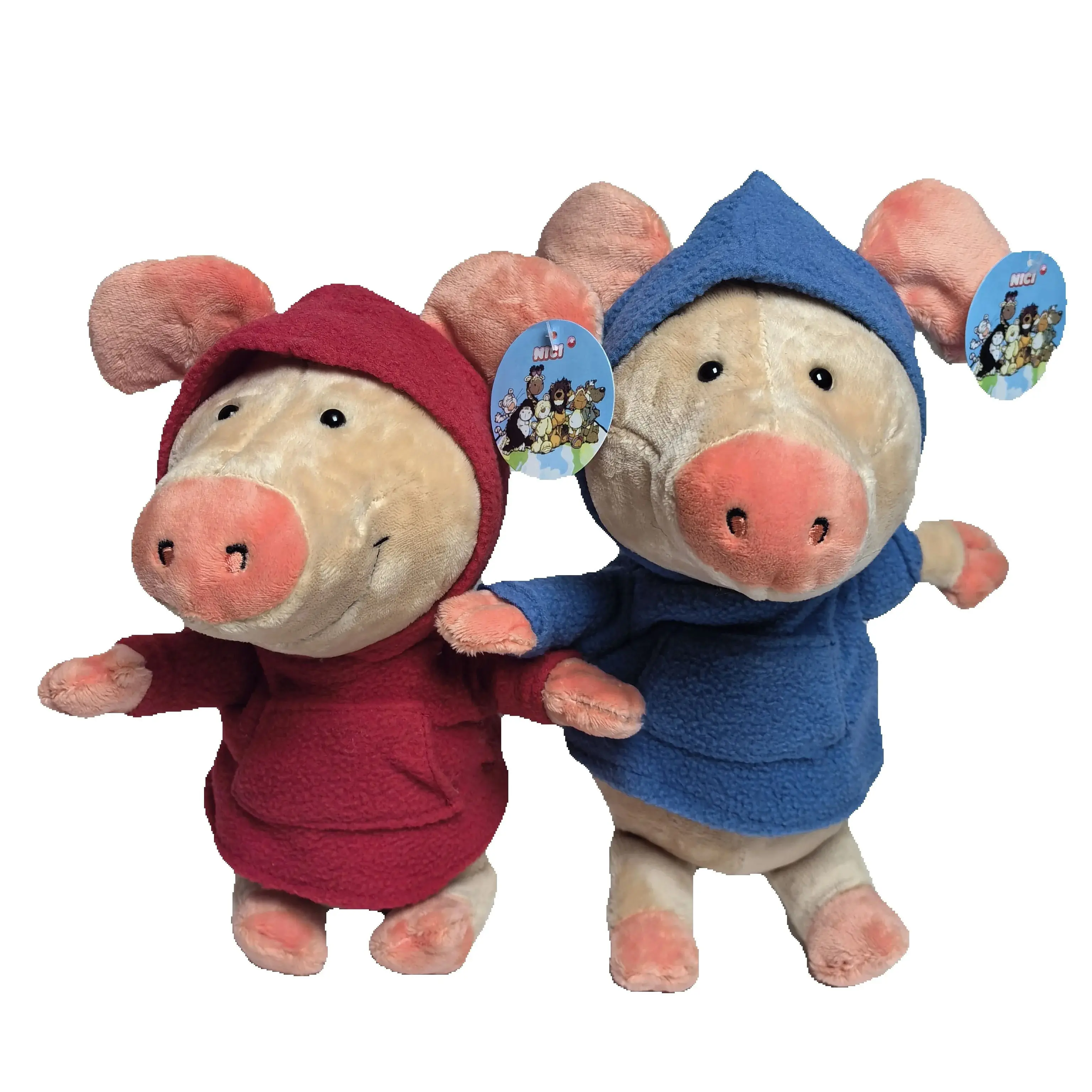 25-30cm Cute Couple hoodie Pig Plush toy Stuffed cartoon Animals Baby Plushies Dolls for Kids Girl Holiday Gift Personalized