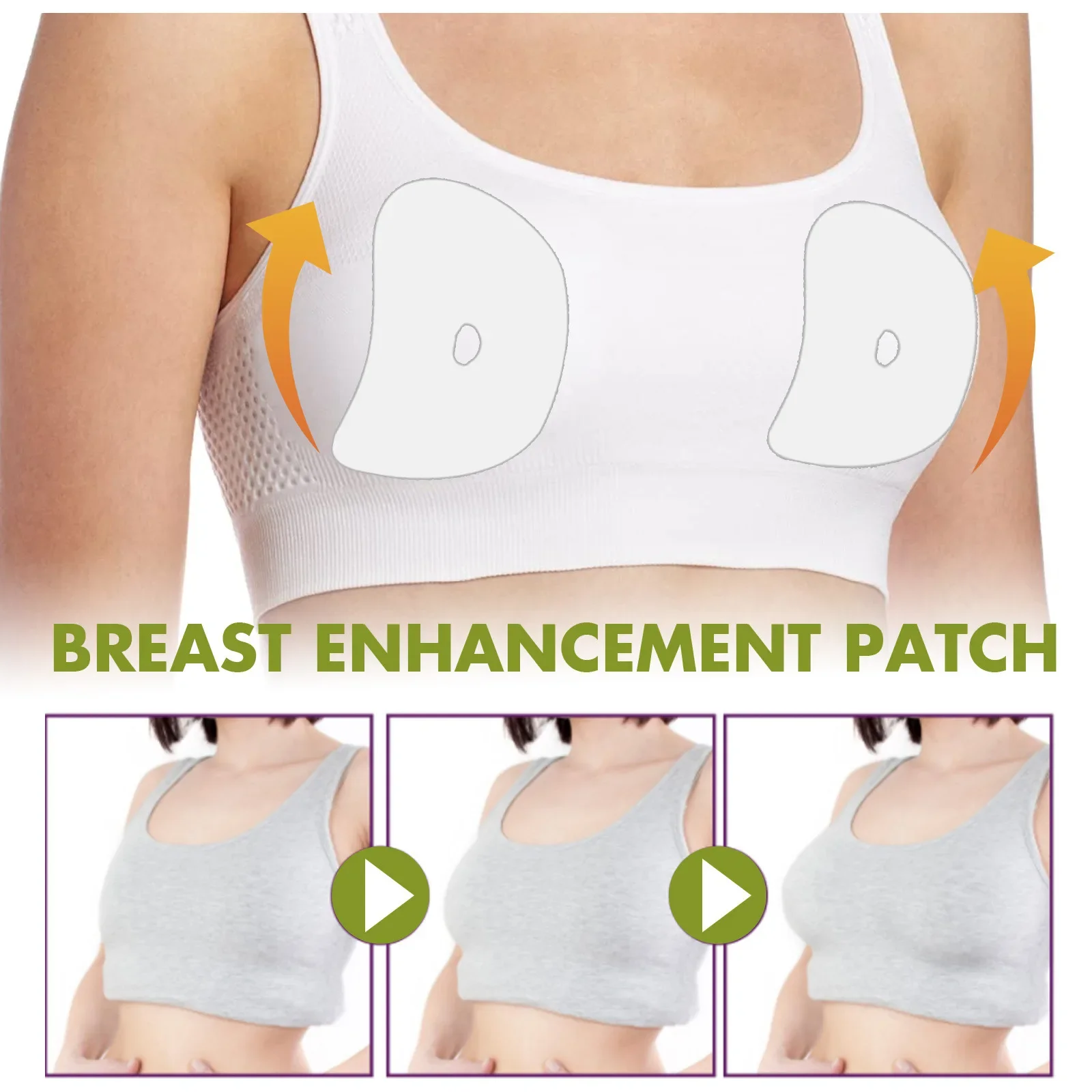 הגדלת חזה Breast Enlargement Lift Patch Size Up Bust Sagging Firming Loose Flat Breast Enhancers Plump Bigger Chest Growth Care