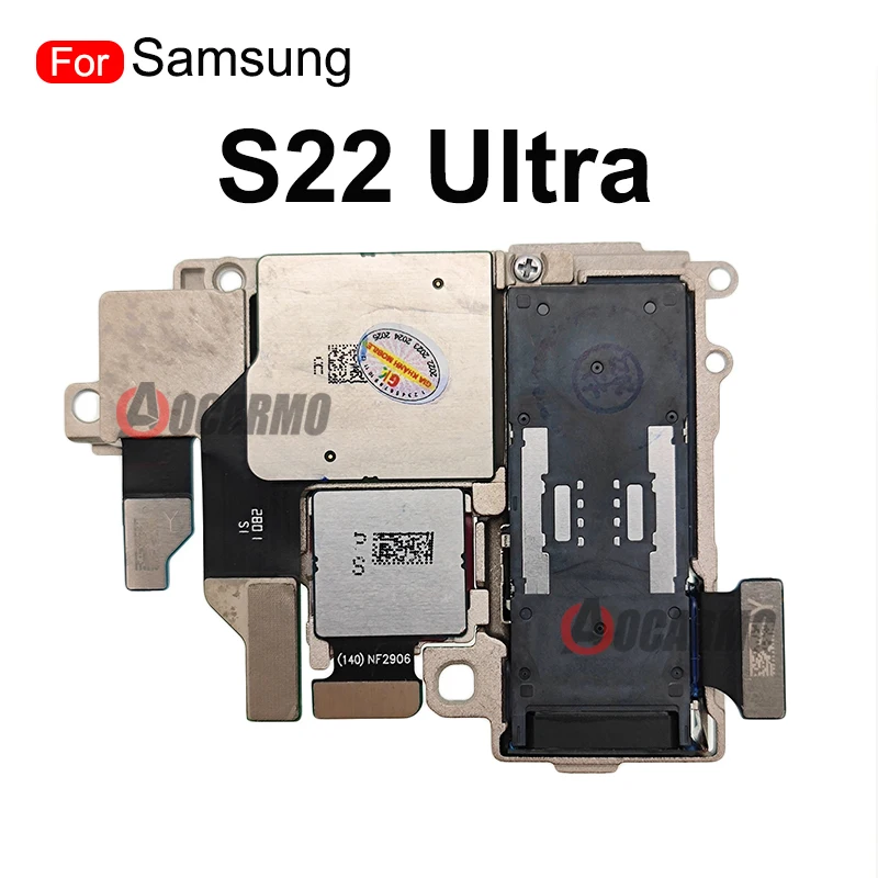 For Samsung Galaxy S22 Ultra Front Back Main 108MP + 12MP Ultra Wide Camera S22U 10MP 3x 10x Optical Zoom Telephoto Camera Flex