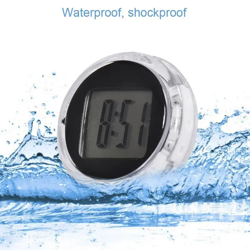 Picture 3: 1PCS Mini Precision Motorcycle Clocks Watch Waterproof Stick-On Motorbike Mount Watch Moto Digital Clock With Stopwatch