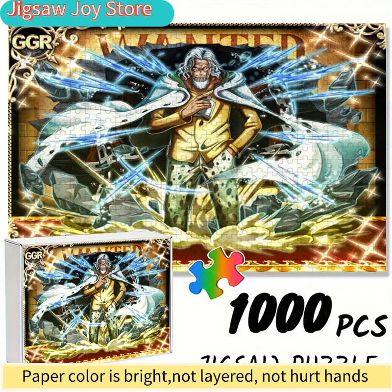 

s of Cartoon Anime "1pc" Puzzle, Rayleigh, for Adults, Colorful, Durable Frameless Design, Beginner Challenge for Enthusiasts,