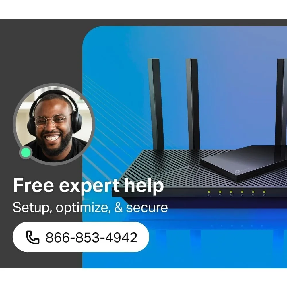 

US Shipping Hot New AX1800 WiFi 6 Router Dual Band Gigabit Wireless Internet Easy Mesh Alexa Compatible