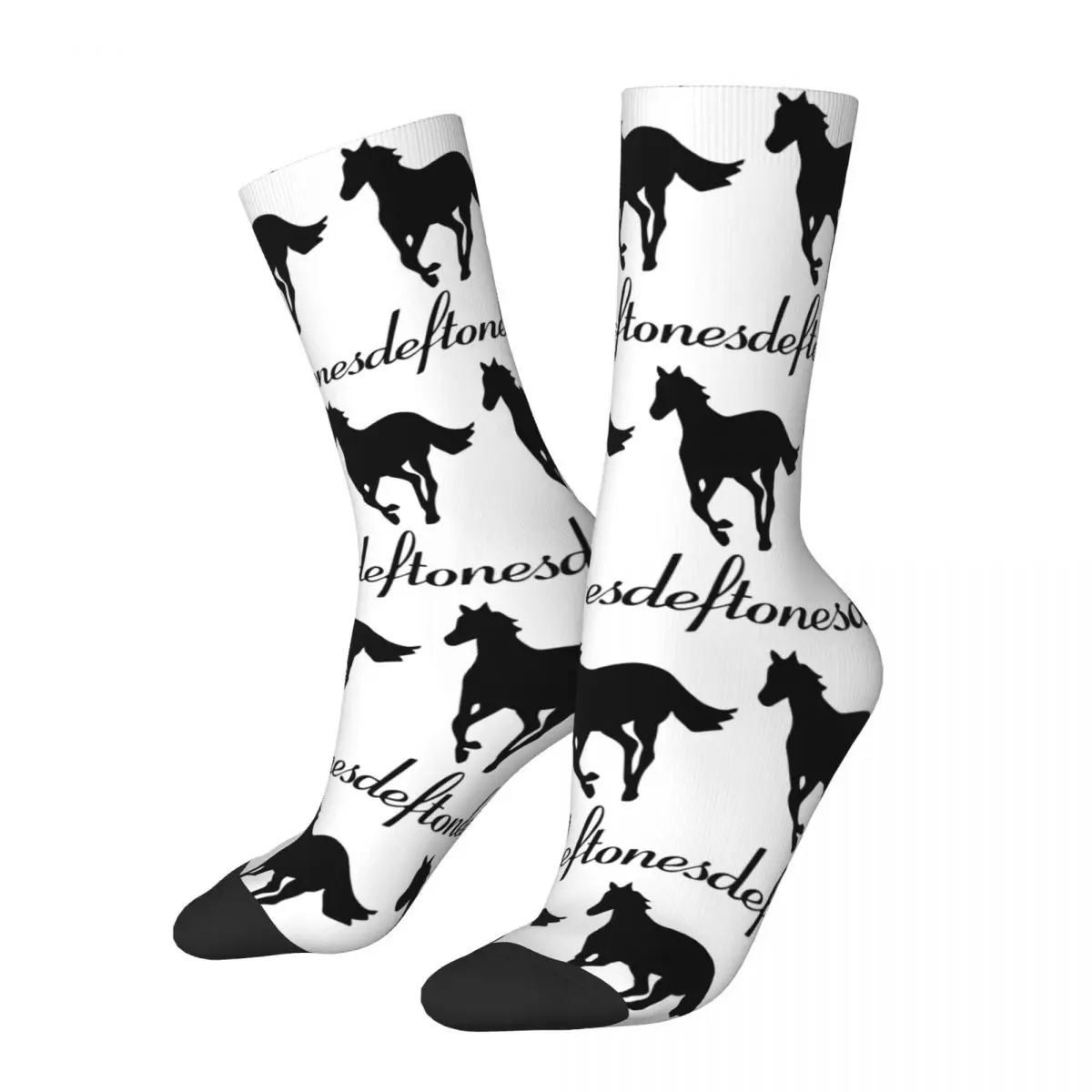 Deftones Metal Punk Socks Casual Stockings Men Medium Soft Running Sports Socks Winter Graphic Non Slip Socks