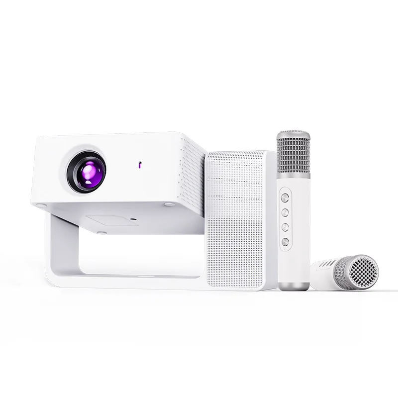 

New electric focusing high definition projector portable Karaoke home phone projector