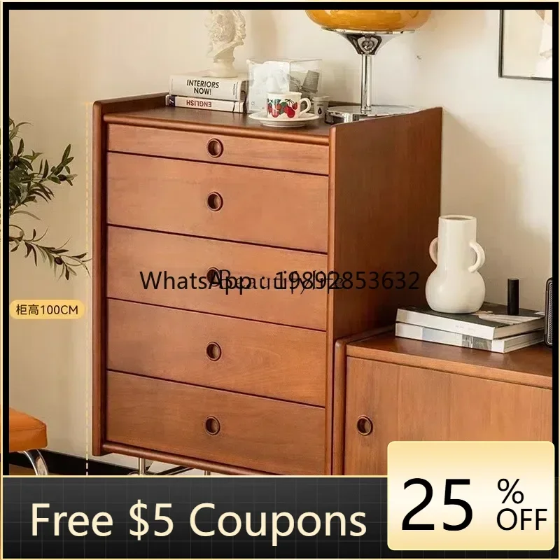 

W1 jj LSolid wood chest storage retro cabinet