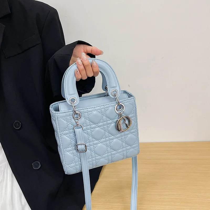 خريف/شتاء وصول جديد فاخر الحد الأدنى حقيبة مبطنة للنساء-أنيقة متعددة الاستخدامات للتحويل مقبض علوي الكتف حقيبة كروسبودي