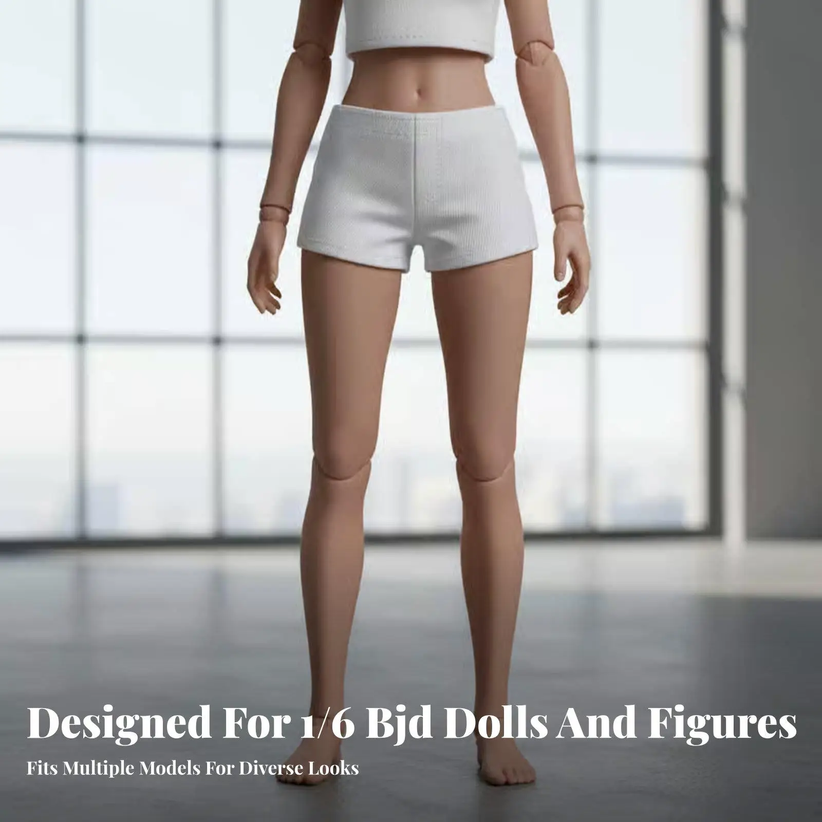 BJD Clothing Shorts, Figure-hugging design, 1/6 scale doll shorts, Comfortable