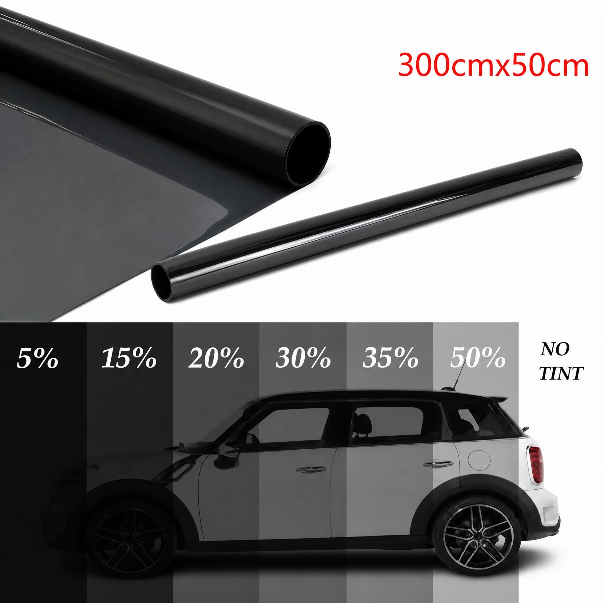

Car Window Tint Film Roll Nano Ceramic Solar Heat Insulation UV Protection Privacy Glass Sticker Black Auto Tint 5% 15% 35% 50%