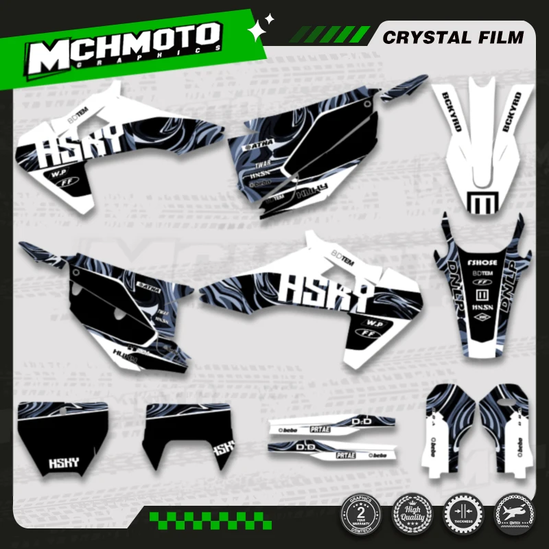 

MCHMFG For Husqvarna TC FC125 250 300 350 450 2019 2020 2021 TE FE 2020 2021 2022 Custom Team Graphics Decal Stickers Kits