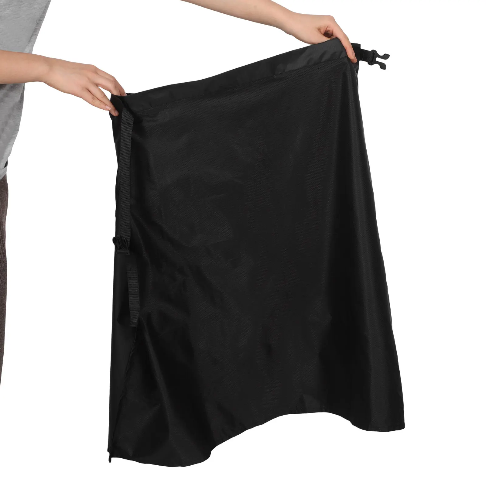 Nylon Waterproof Rain Skirt Ultralight Compact Hiking Half Apron Windproof Mud Guard for Backpacking Mountaineering Fishing