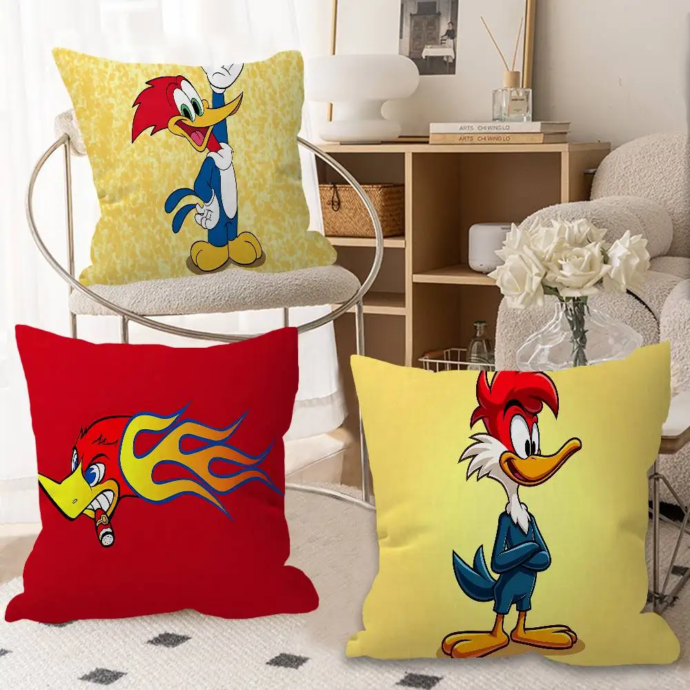 Cartoon Woody Woodpecker Anime Lucky Dragon pillow cover sofa cushion cover home room decoration children gift