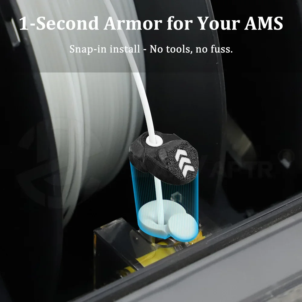 AMS بامبو مختبر X1/X1C/ P1P/P1S/A1 مدخل السيراميك حلقة حامي 4/8/12 قطعة لملحقات الطابعة الخيزران ثلاثية الأبعاد