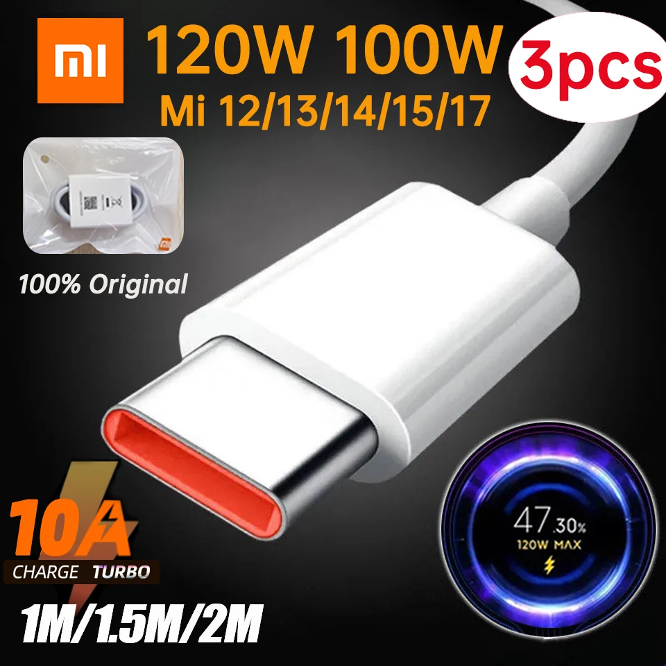 XIAOMI純正USB Type-Cケーブル 120W 100W 90W 67W 45W ターボ急速充電