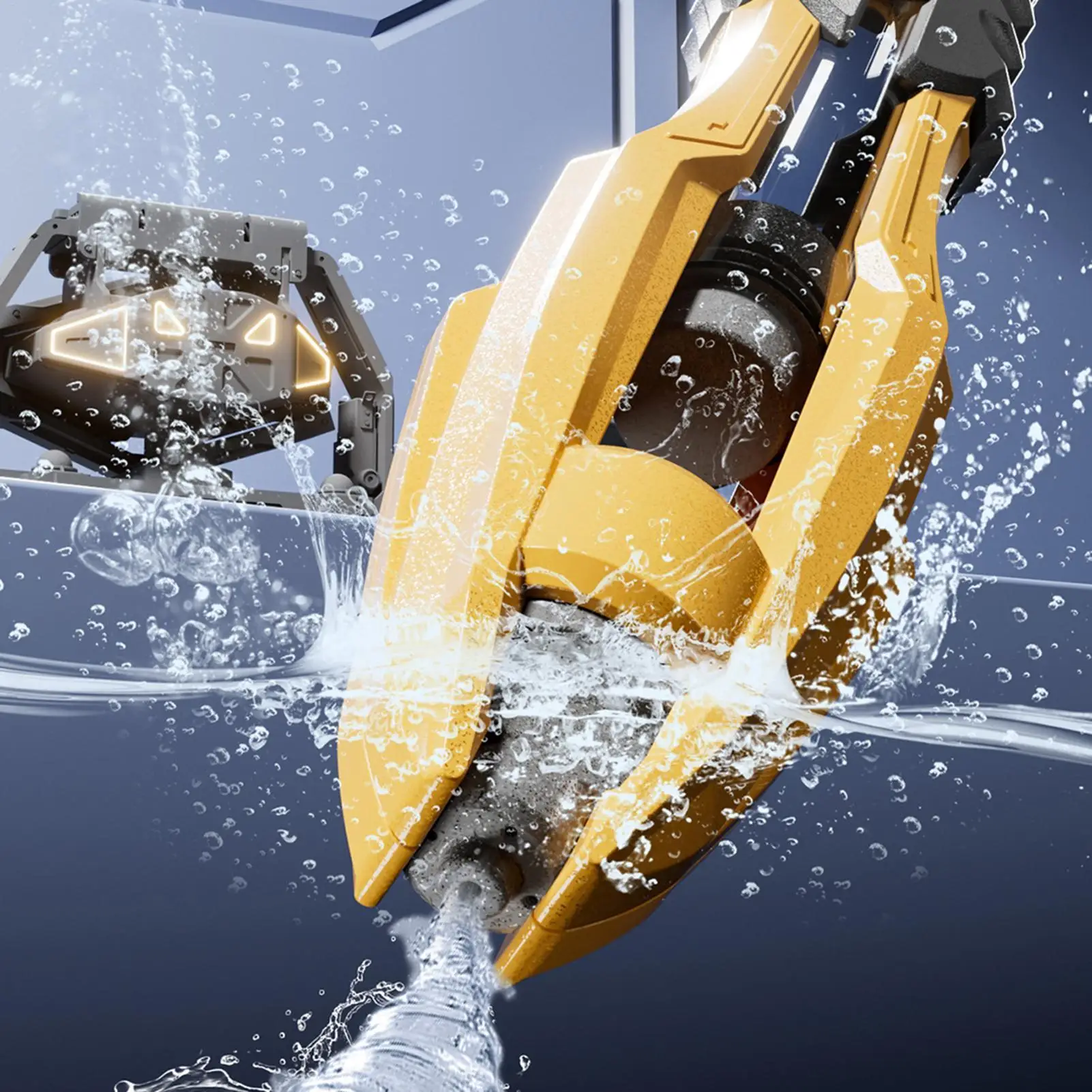 新しいメカソード水鉄砲プルアウト5穴水砲シミュレーションソード大容量元子水鉄砲おもちゃ男の子ギフト