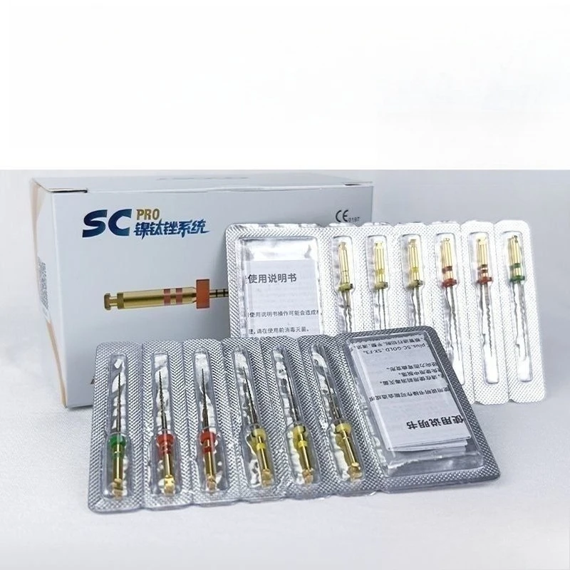 

6pcs/pack Dental Material Root Canal File 21mm 25mm Thermal Activation Machine SC Nickel Titanium File Enlarger Needle