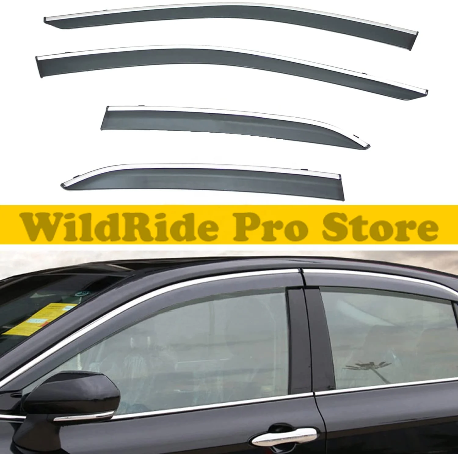 

1 set Car Accessories for GEELY PROTON X70 ATLAS Injection Window Deflectors Vent Sun Visor Weather Rain Guard Shade Wind Deflec