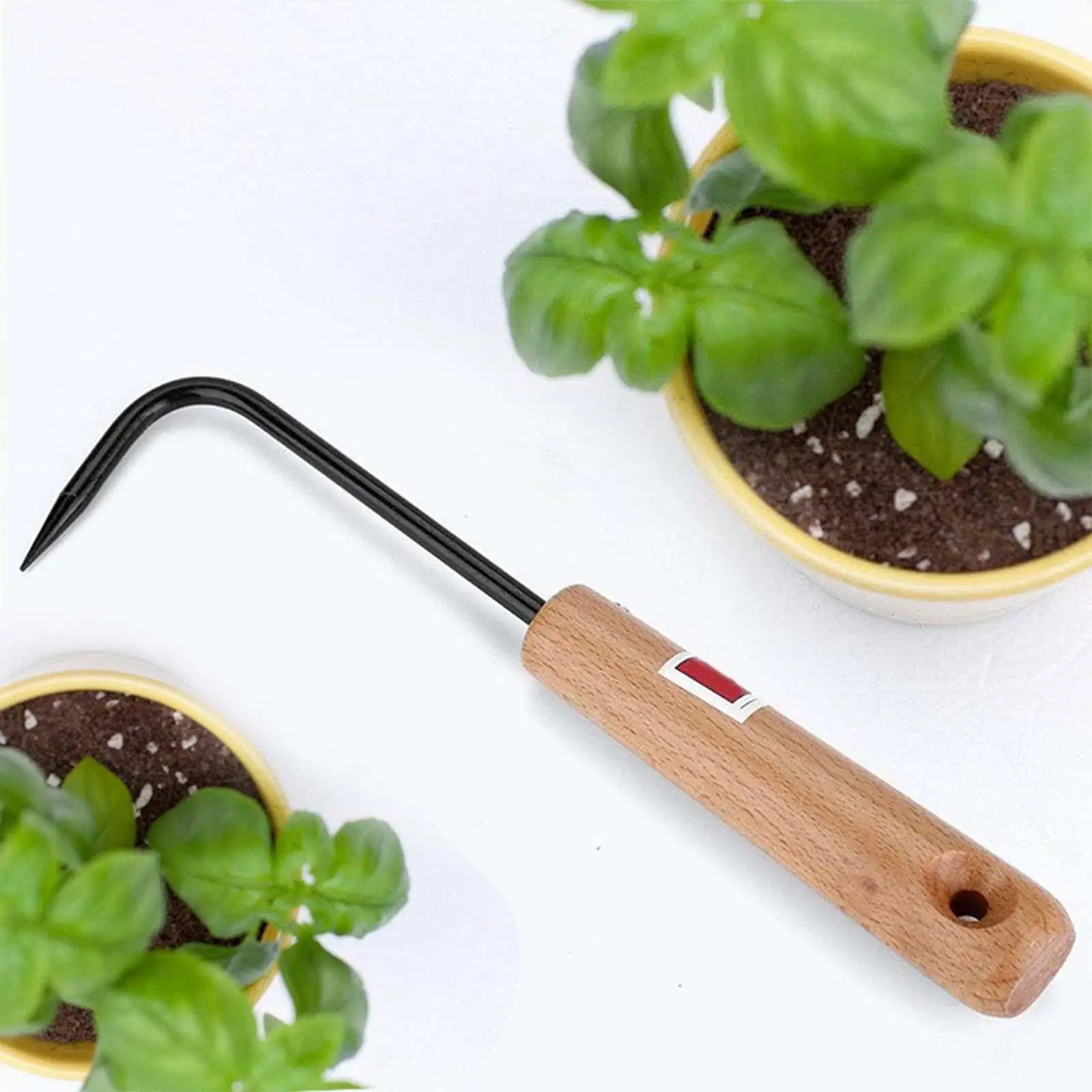 Root Pick Rake Bonsai Gardening Tool Strong Manganese Steel Ergonomic Design for Repotting Potted Plants