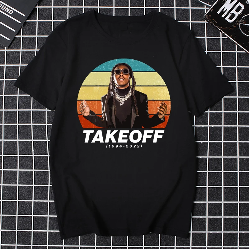 

Men Clothes Rap Music Boyfriend Gift O-neck T Shirt Rip Takeoff 1944-2022 Tee Tops Hipster Hip-hop Gothic Women Graphic Tshirts