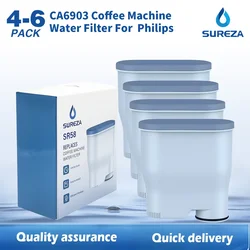 CA6903 Coffee Machine Water Filter Compatible with Philips Saeco AquaClean CA6903 CA6707 for Fully Automatic Coffee Machines