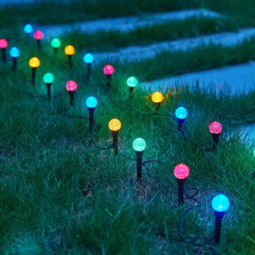 

Stake Lights 10/20/30 LED Solar Lawn Lights Waterproof Ultra Bright Bubble Ball Lights Shatterproof Globe Lights Lawn Decoration