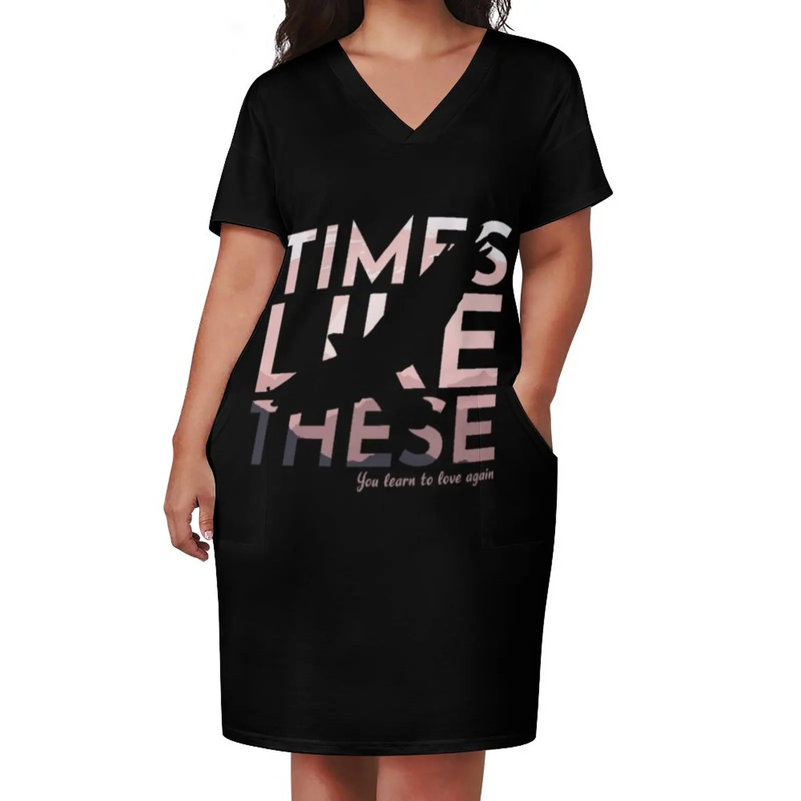 Hawkins Times like these Loose Pocket Dress Women's skirt Woman clothes