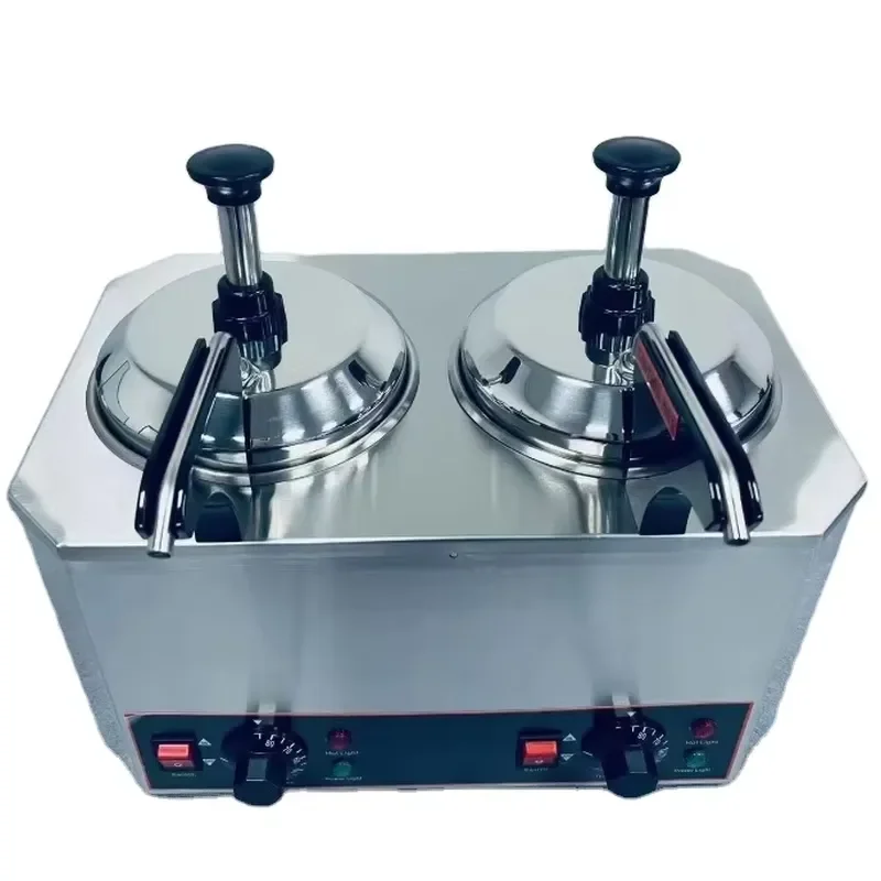 New Design Stainless Steel Sauce Dispenser Warmer With Pump for Catering Restaurant