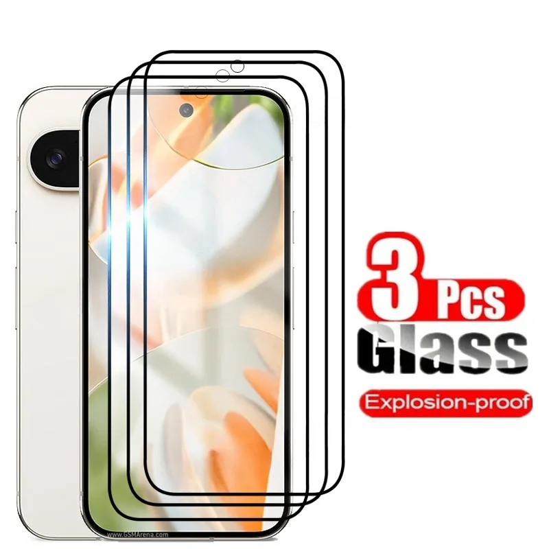 

3PCS Tempered Glass for Google Pixel 9 Pro / 9pro XL / 8 Pro / 8a Screen Protector Protective 9H HD on Google Phones Pixel9 Pro