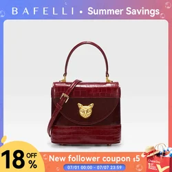 BAFELLI HANDBAG 2026 WOMEN'S NEW LEATHER PURSE EVENING DESIGNER BUCKET CAT LUXURY BRAND FASHION BUSINESS CASUAL BAGS