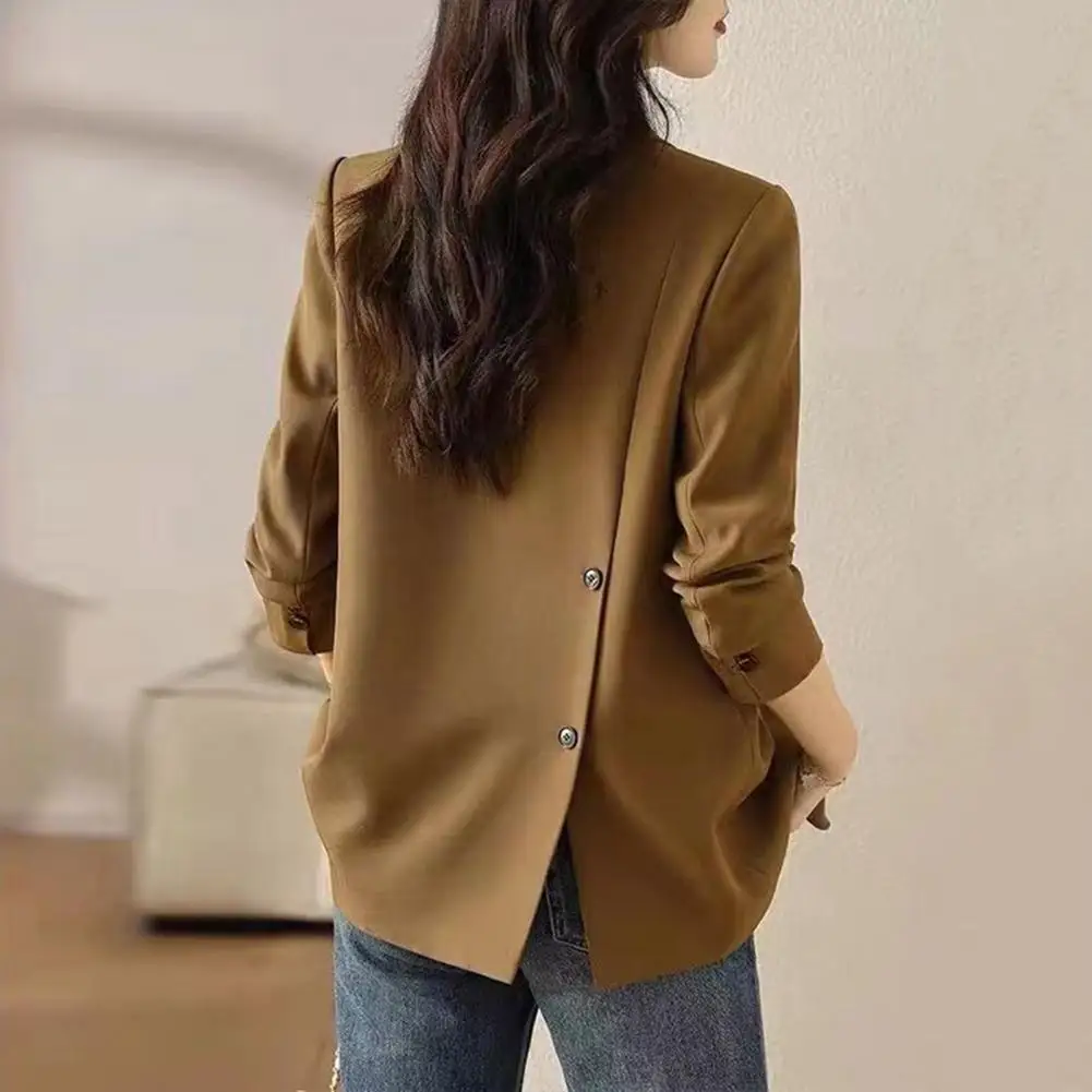 Women Suit Coat Elegant Business Suit Jackets for Men Women Classic Lapel Design with Padded Shoulders Stylish for Commuting