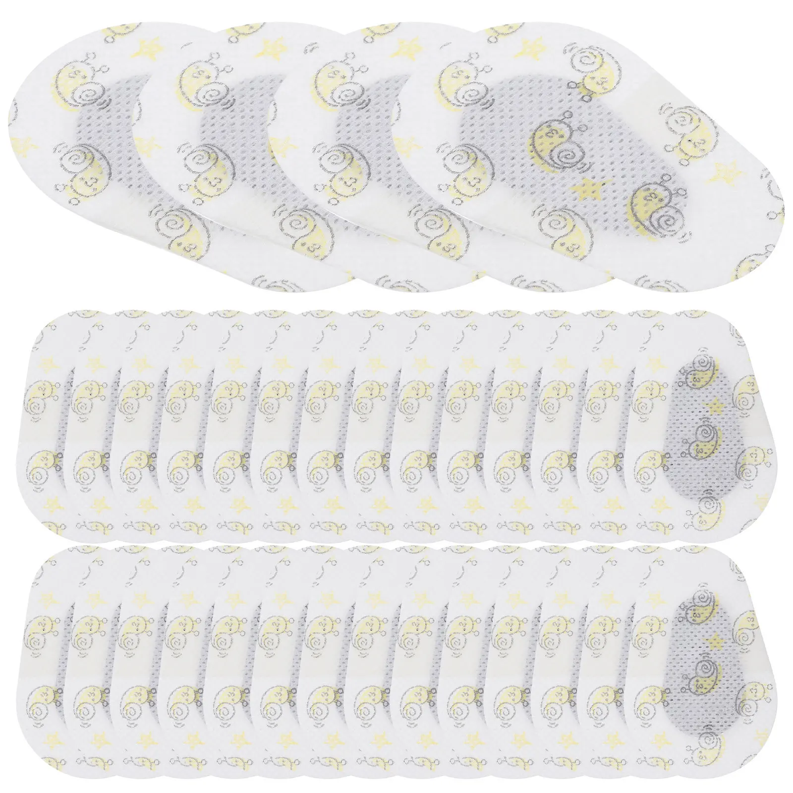 

40pcs Amblyopia Patches Cartoon Design Breathable Adhesive Eye Cover For Single Light Protection Strabismus