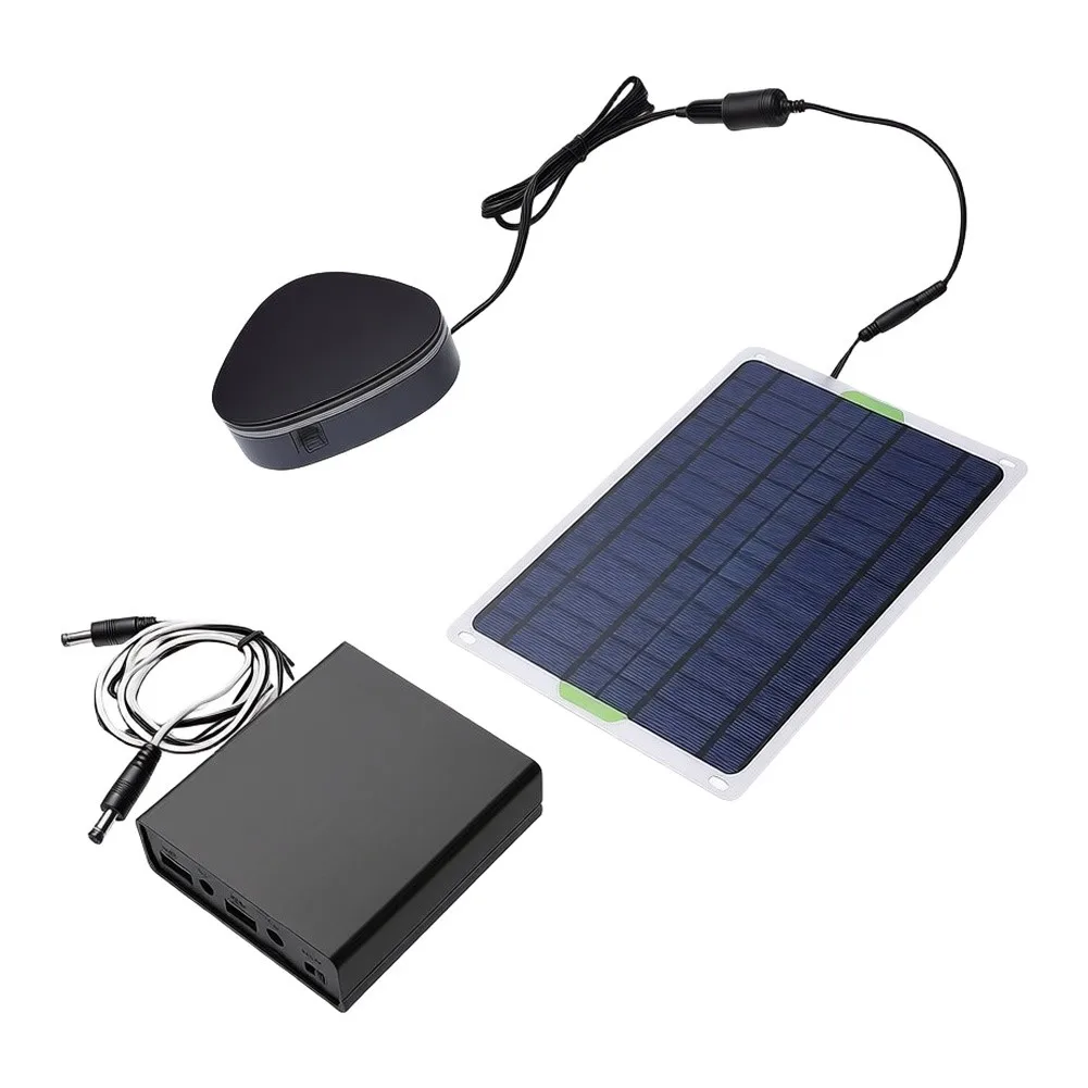 20W Solar Heating Kit 18×22cm Monocrystalline Silicon Panel Dual USB Port Waterproof Connector For Vehicle & Pet House