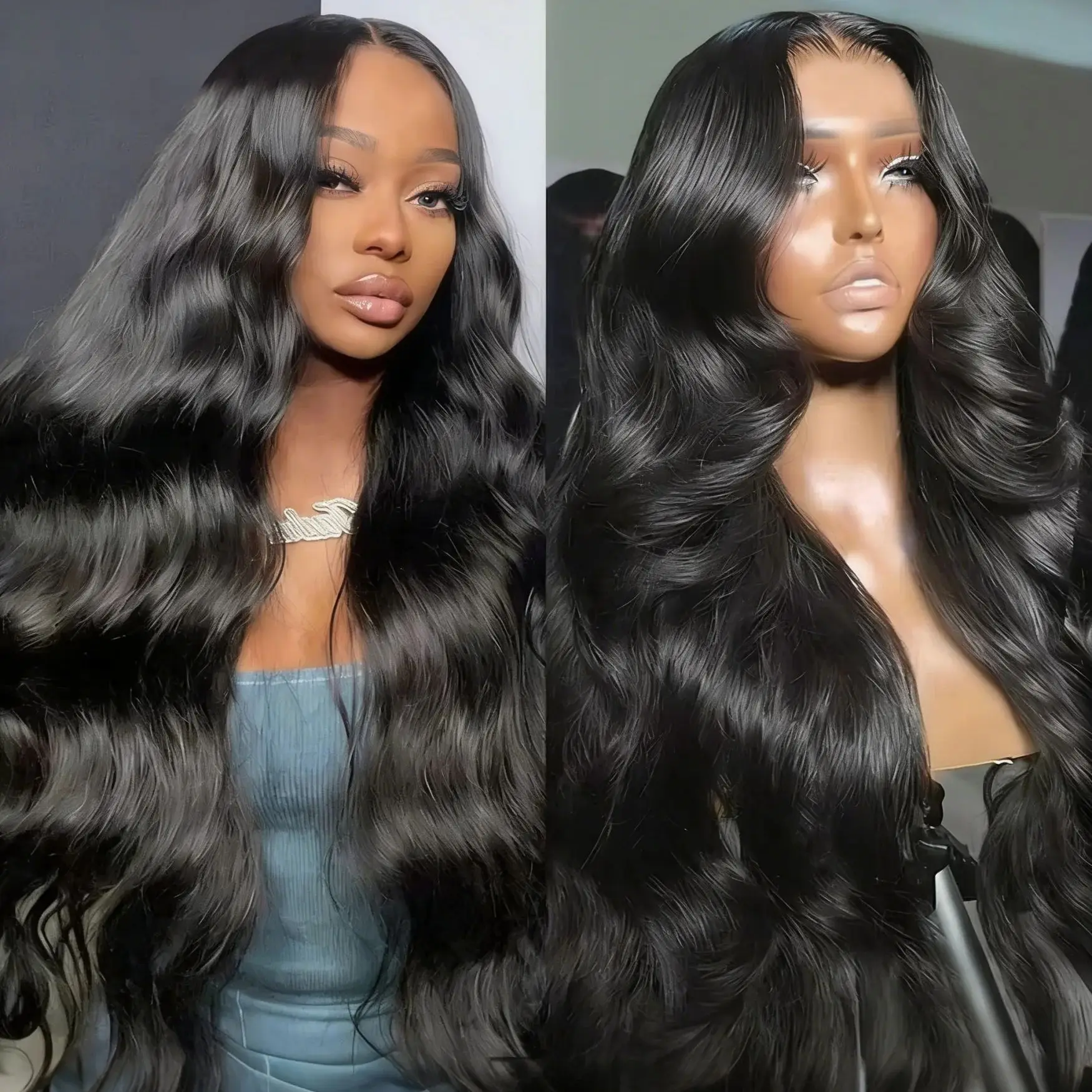 

Парик из натуральных волос 13X6 HD Body Wave с кружевной передней частью, плотность 250%, прозрачные кружевные парики 13X4 HD для женщин, парики 360 Full Lace Frontal